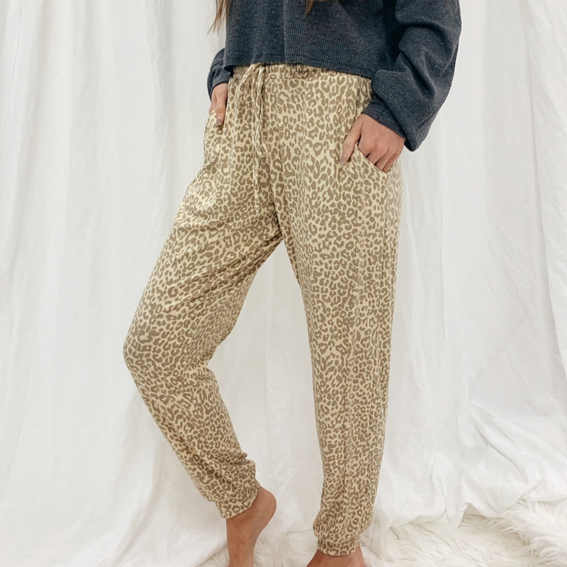 Lucy Leopard Joggers