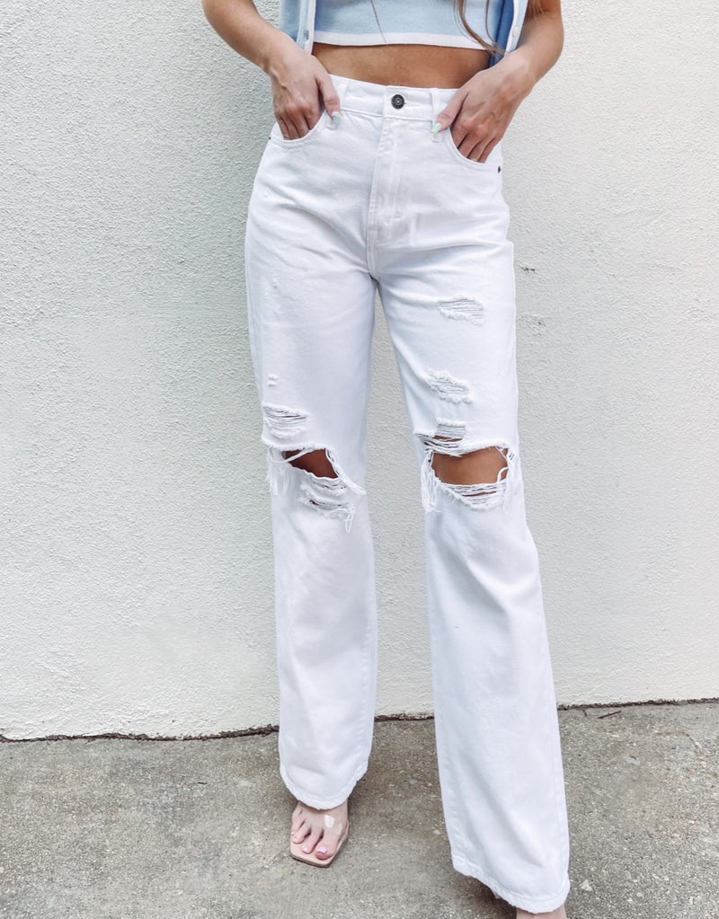 White Dad Jeans
