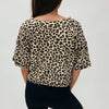 Leopard Cropped Tee