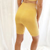 Vintage Wash Biker Shorts