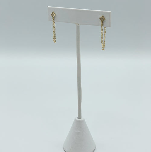 The AJ Drop Chain Earring