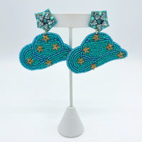 Turquoise Cowgirl Hat Earrings