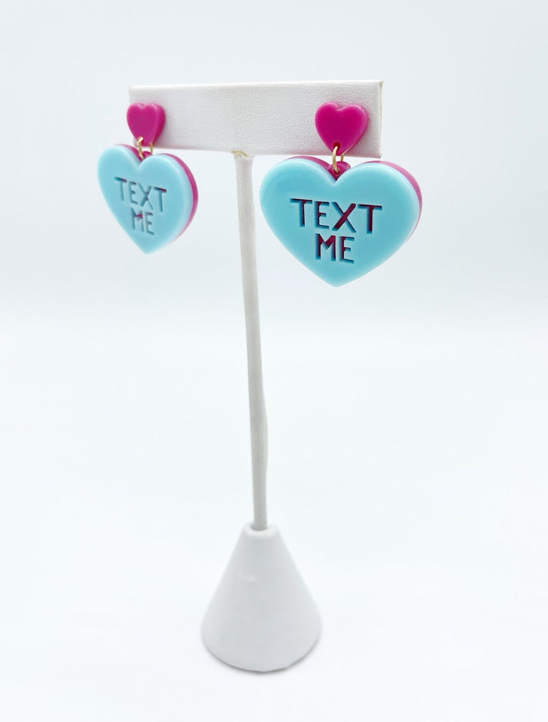 Text Me Valentine Earrings