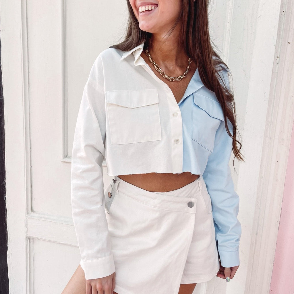 Two-Toned Button Up – Indie Collection