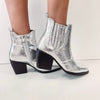 Metallic Silver Booties â Indie Collection
