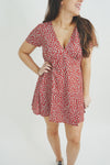 Red Floral Mini Dress