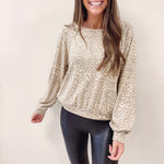 Lucy Leopard Pullover