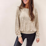 Lucy Leopard Pullover