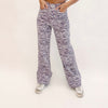 Purple Tiger Printed Denim Pants