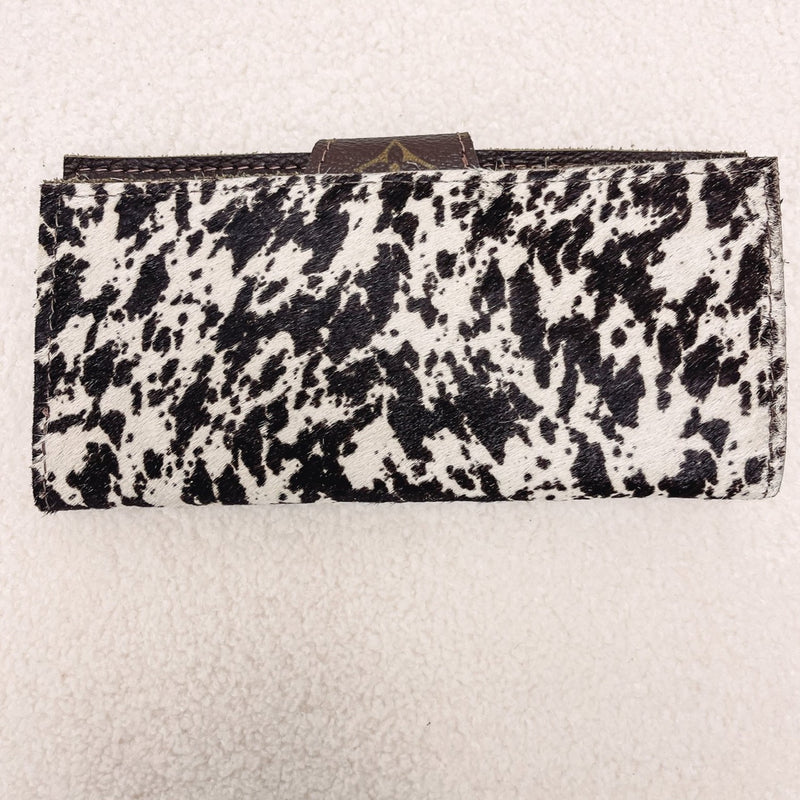 Black Speckled Leather Wallet