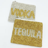 Tequila + Vodka Beaded Pouch