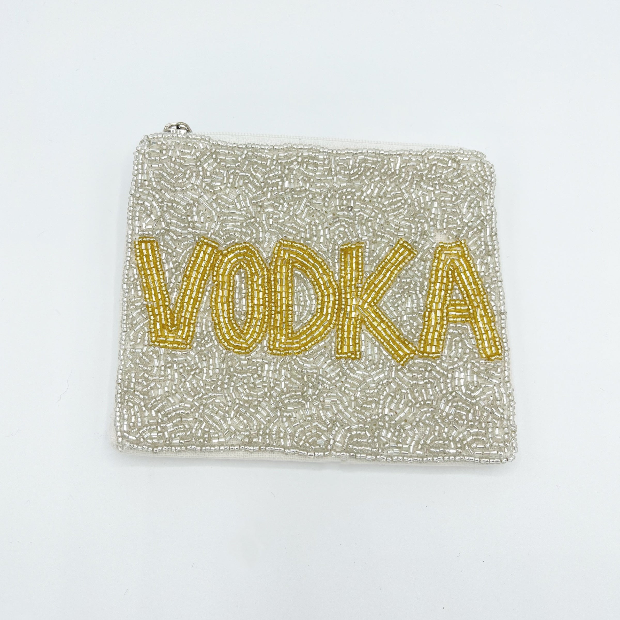Tequila + Vodka Beaded Pouch