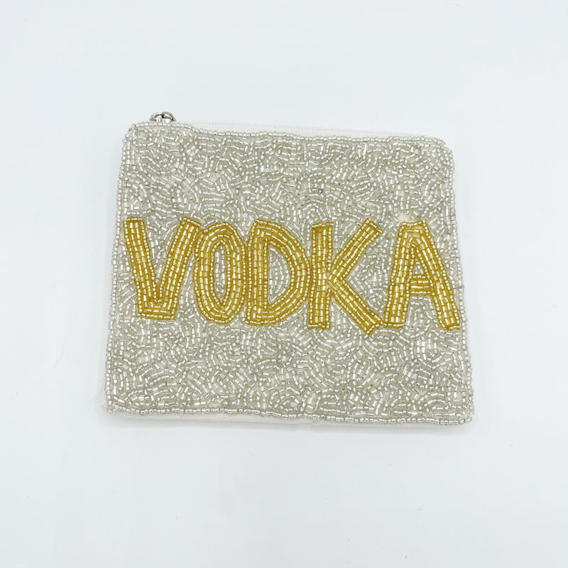 Tequila + Vodka Beaded Pouch