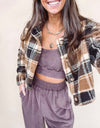 Lesley Brown Plaid Jacket