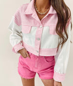 Pink Houndstooth Jacket