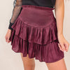 Smocked Skirt - Burgundy