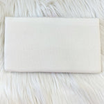 Pearl Beaded Crossbody + Clutch