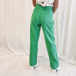 Green Straight Jeans