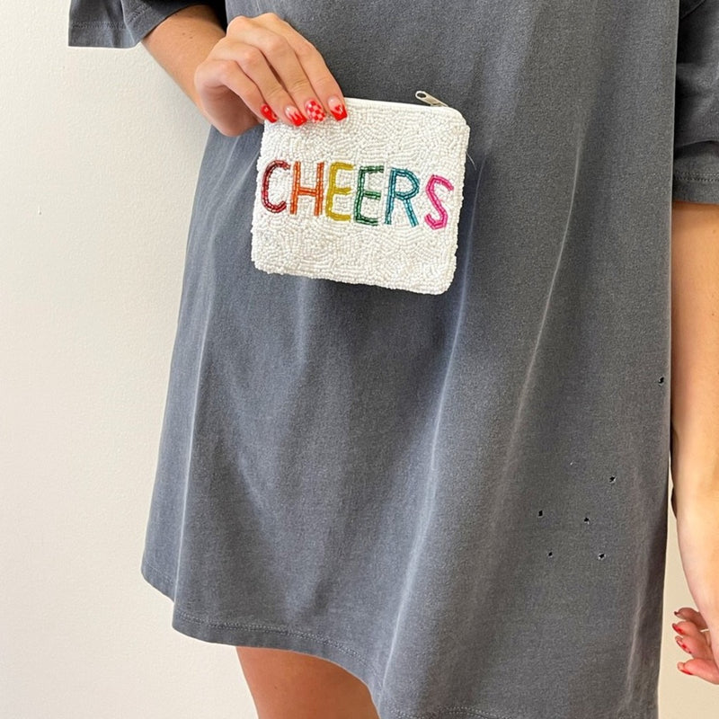 Cheers Beaded Pouch