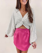 Hot Pink Mini Skirt