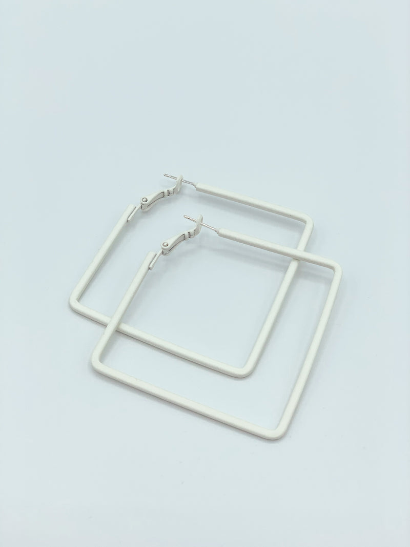 Colored Square Hoops