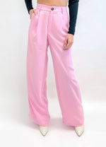 Pink Pleated Pants