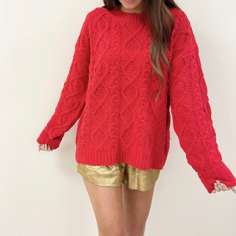Alexis Red Sweater