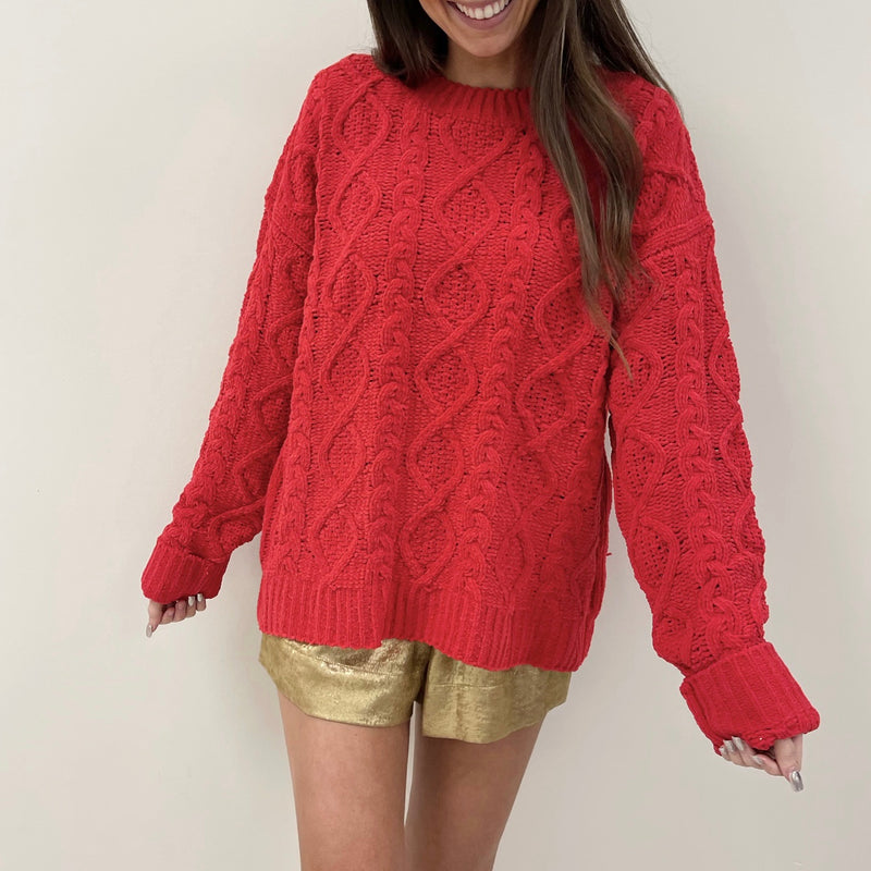 Alexis Red Sweater
