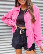 Pink Cord Jacket
