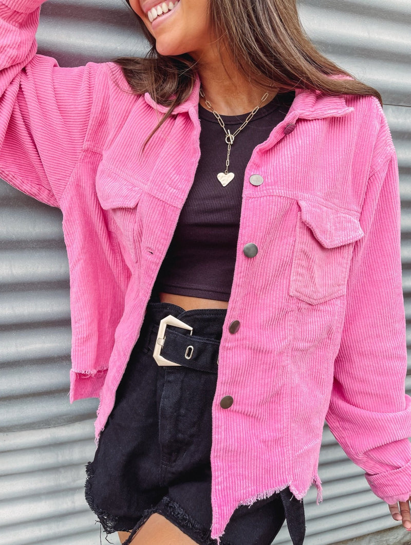 Pink Cord Jacket