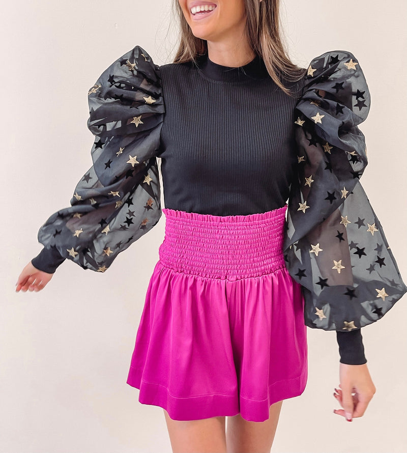 Stargaze Puff Top