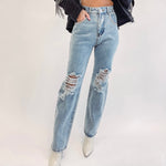Rhinestone Detail Jeans