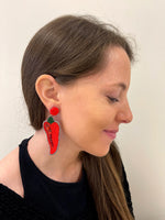 Red Hot Pepper Earrings