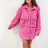 Pink Teddy Sherpa Coat