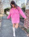 Pink Teddy Sherpa Coat