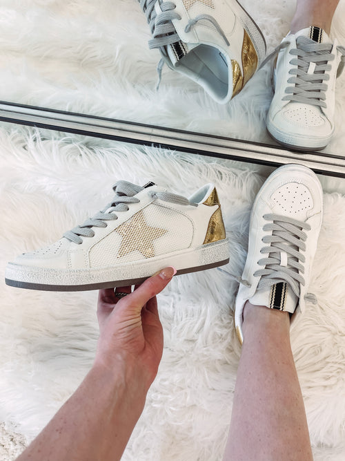 Baller Sneakers - Metallic Gold
