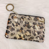 Metallic Cheetah Leather Pouch