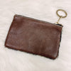 Metallic Cheetah Leather Pouch