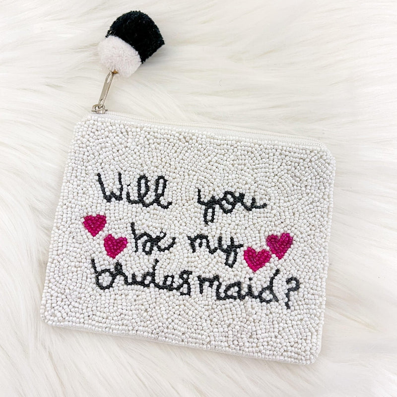 Bridesmaid Beaded Pouch