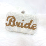 Bridal Beaded Box Clutch/Crossbody