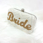 Bridal Beaded Box Clutch/Crossbody