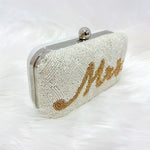 Bridal Beaded Box Clutch/Crossbody