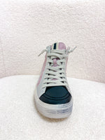Lilac/Black High Top Sneakers