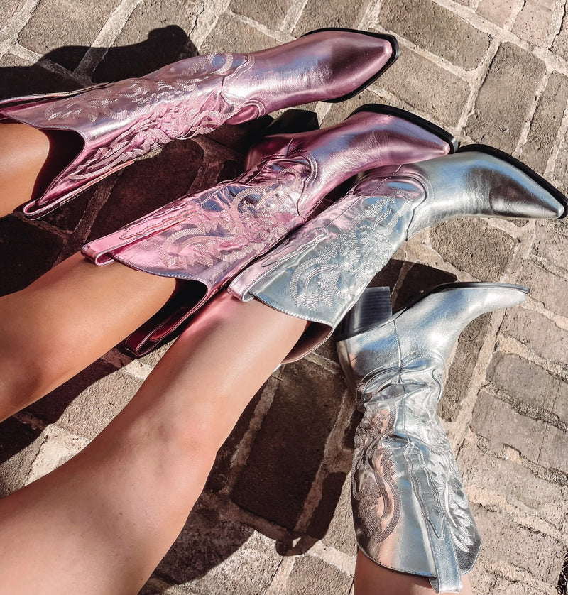Danilo Boot- Silver Metallic