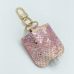 Pink Hand Sanitizer Case Keychain