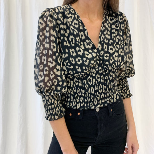 Stacey Leopard Top