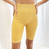Vintage Wash Biker Shorts
