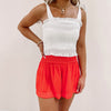 Adair Smocked Top- White