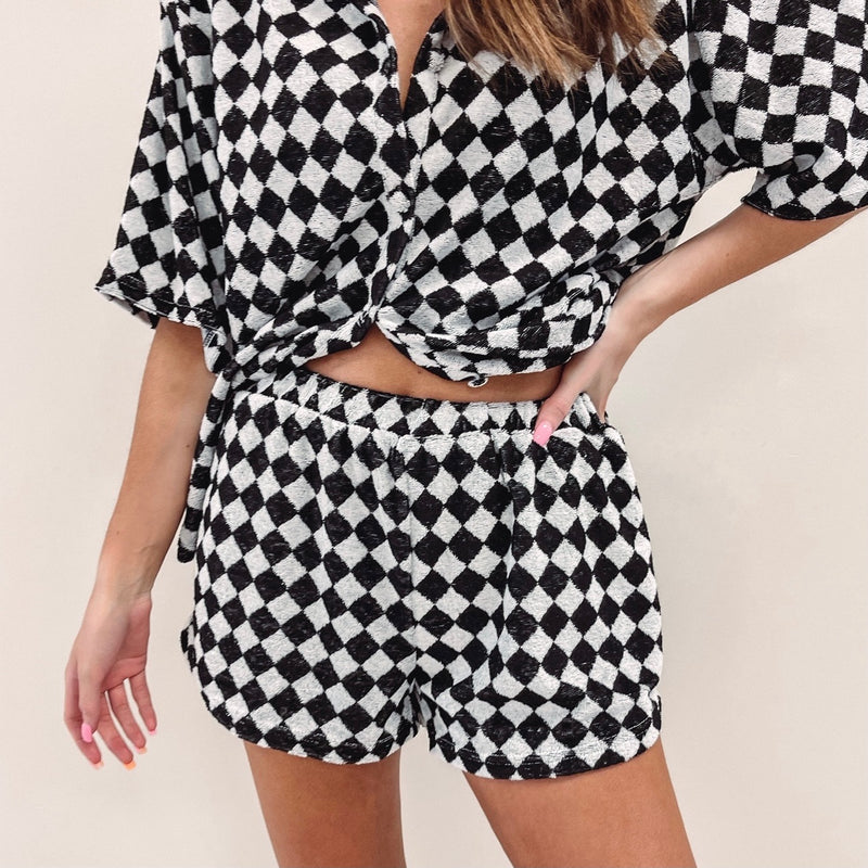 Checkered Lounge Shorts