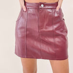 Sadie Burgundy Skirt